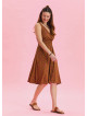 V Neck Robe Olive Authentic Dress 4516
